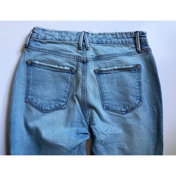 Good American The Weekender High Rise Jeans Light Blue Size US 4/27 - Picture 6 of 9